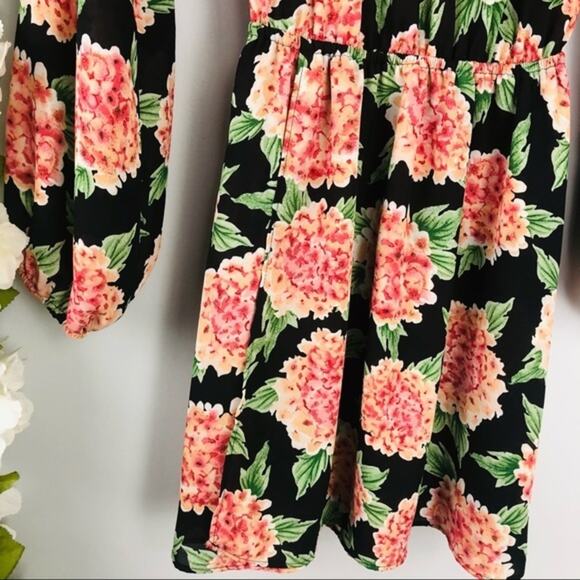 Show Me Your Mumu Rainey Floral Boho Long Sleeve Mini Dress Size Small - Picture 6 of 10